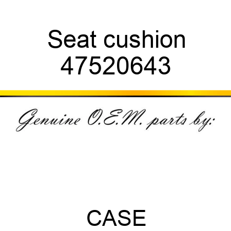 Seat cushion 47520643