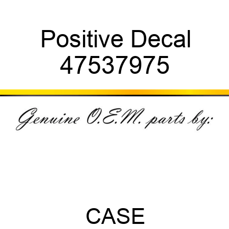 Positive Decal 47537975