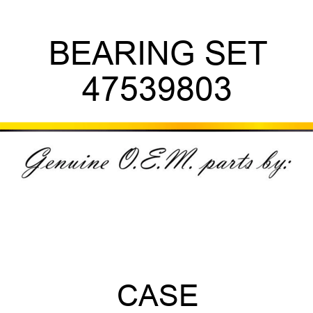 BEARING SET 47539803