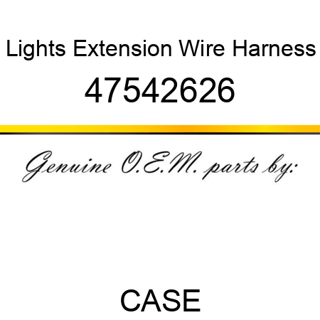 Lights Extension Wire Harness 47542626
