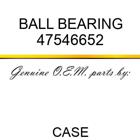 BALL BEARING 47546652