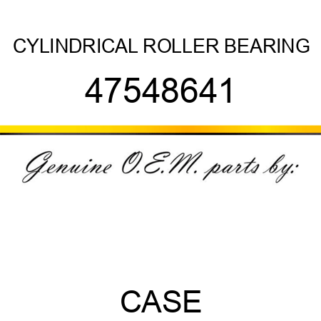 CYLINDRICAL ROLLER BEARING 47548641
