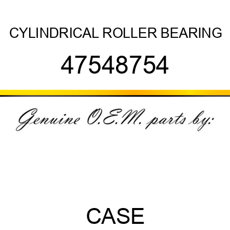 CYLINDRICAL ROLLER BEARING 47548754