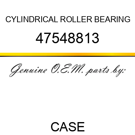 CYLINDRICAL ROLLER BEARING 47548813