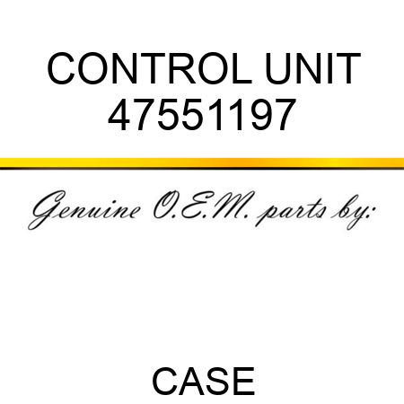 CONTROL UNIT 47551197