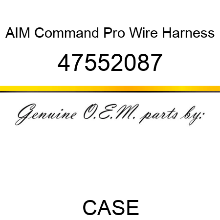 AIM Command Pro Wire Harness 47552087