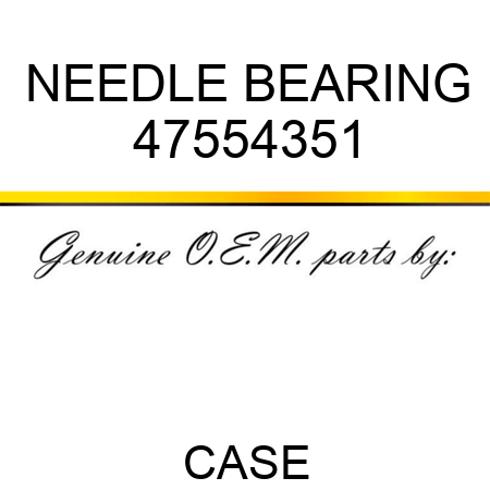 NEEDLE BEARING 47554351