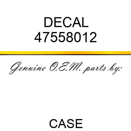 DECAL 47558012