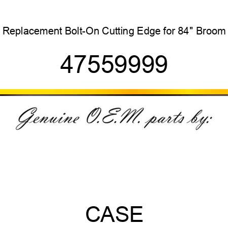Replacement Bolt-On Cutting Edge for 84'' Broom 47559999