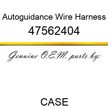 Autoguidance Wire Harness 47562404