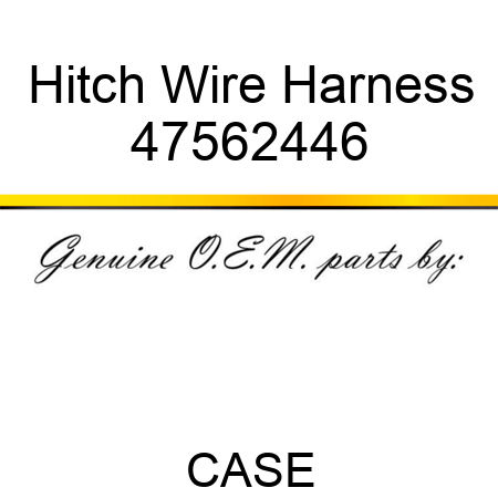 Hitch Wire Harness 47562446