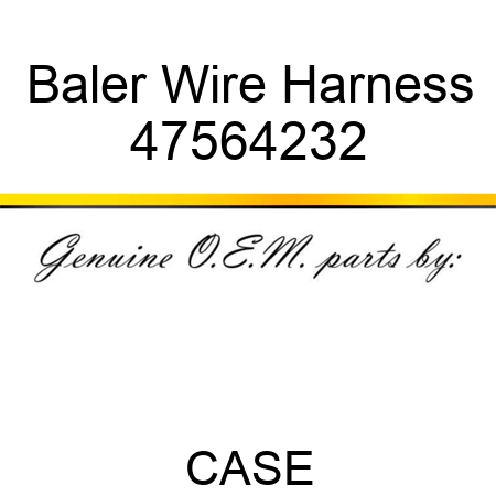 Baler Wire Harness 47564232