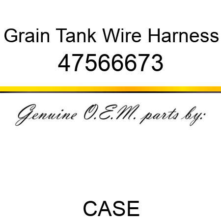 Grain Tank Wire Harness 47566673