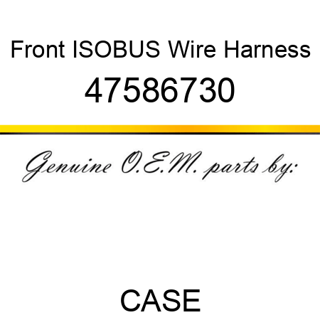 Front ISOBUS Wire Harness 47586730