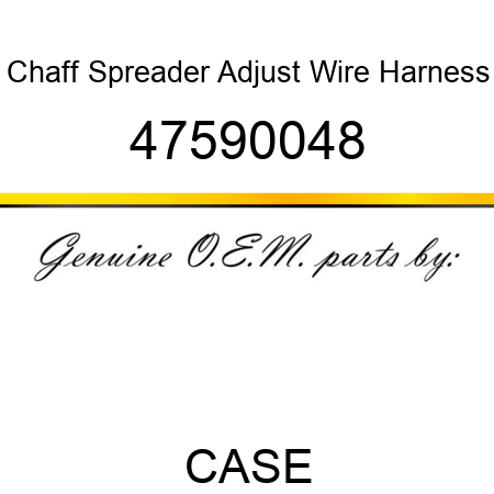 Chaff Spreader Adjust Wire Harness 47590048