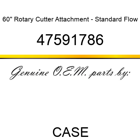 60" Rotary Cutter Attachment - Standard Flow 47591786