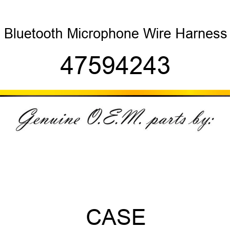 Bluetooth Microphone Wire Harness 47594243