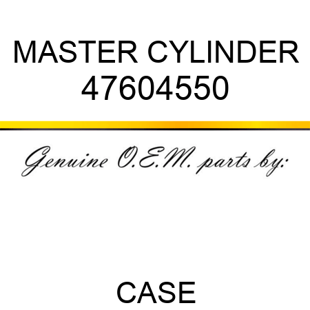 MASTER CYLINDER 47604550