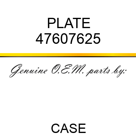 PLATE 47607625
