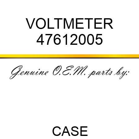 VOLTMETER 47612005