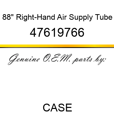 88" Right-Hand Air Supply Tube 47619766