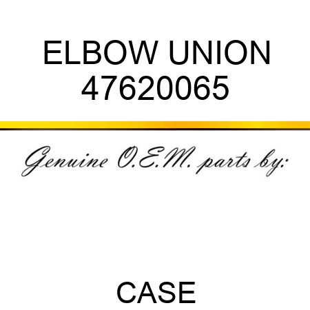 ELBOW UNION 47620065
