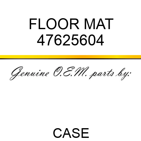 FLOOR MAT 47625604