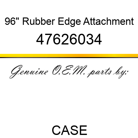 96" Rubber Edge Attachment 47626034