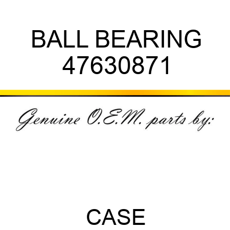 BALL BEARING 47630871