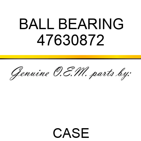 BALL BEARING 47630872