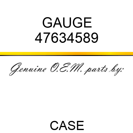 GAUGE 47634589