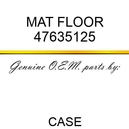 MAT, FLOOR 47635125