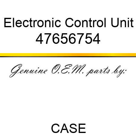 Electronic Control Unit 47656754