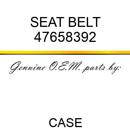 SEAT BELT 47658392