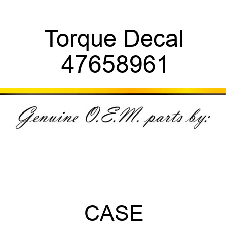 Torque Decal 47658961
