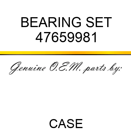 BEARING SET 47659981