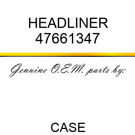 HEADLINER 47661347