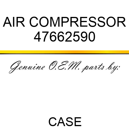 AIR COMPRESSOR 47662590