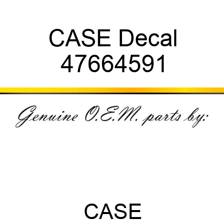 CASE Decal 47664591