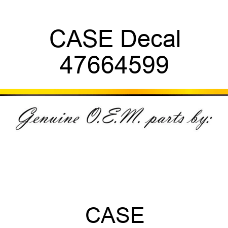 CASE Decal 47664599