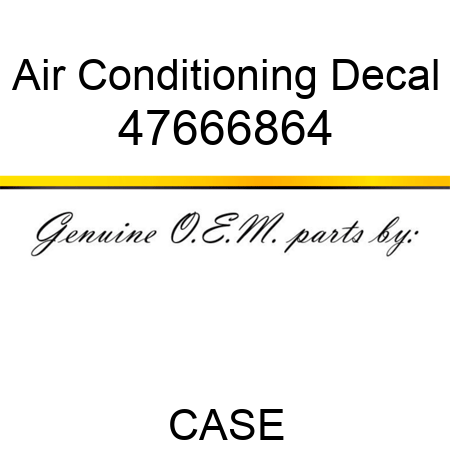 Air Conditioning Decal 47666864