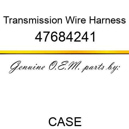 Transmission Wire Harness 47684241