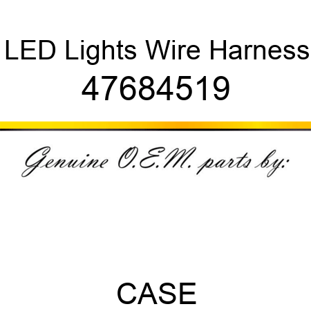 LED Lights Wire Harness 47684519