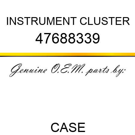 INSTRUMENT CLUSTER 47688339