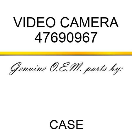 VIDEO CAMERA 47690967