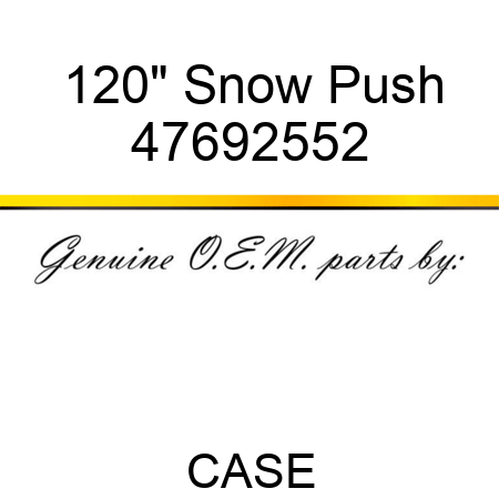 120" Snow Push 47692552