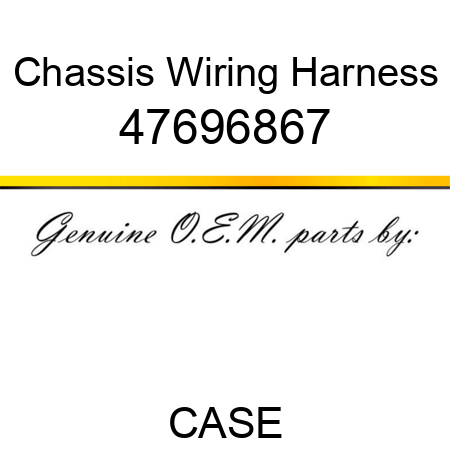 Chassis Wiring Harness 47696867