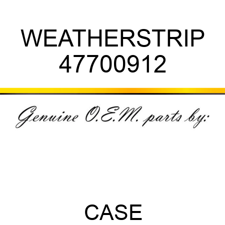 WEATHERSTRIP 47700912