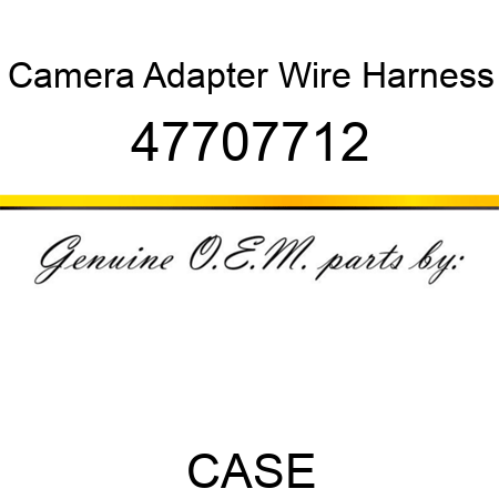 Camera Adapter Wire Harness 47707712