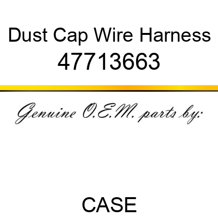 Dust Cap Wire Harness 47713663